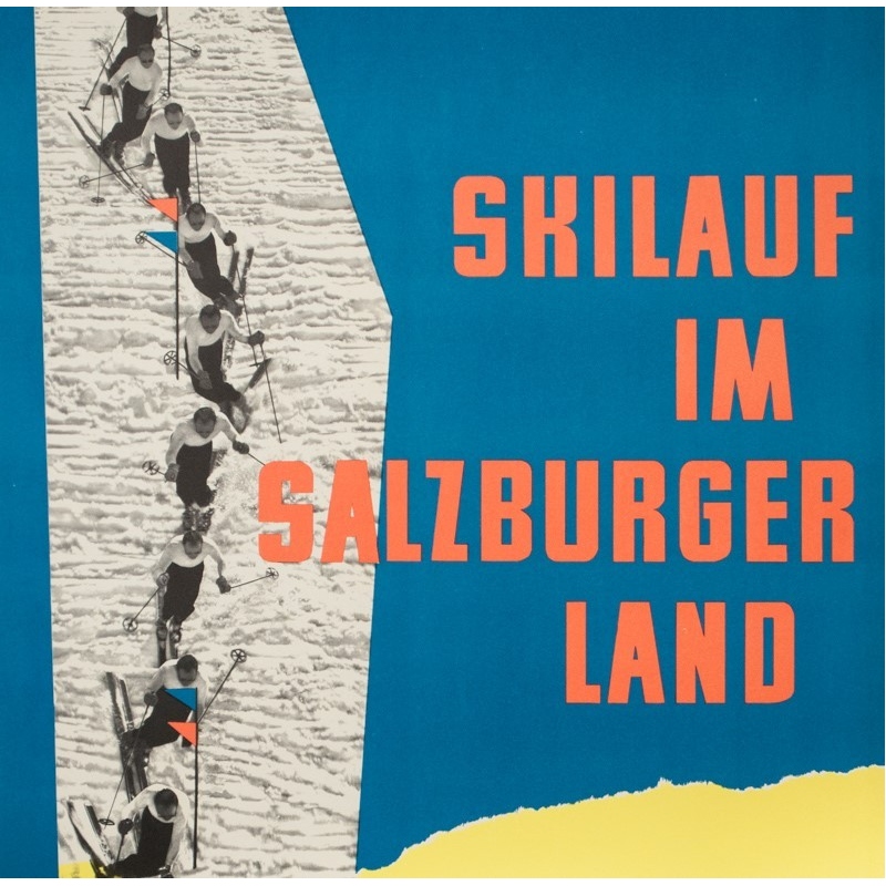 Affiche ancienne de voyage - Wallnöfer - 1960- Salsbourg-Autriche - 84 par 59 cm - 3