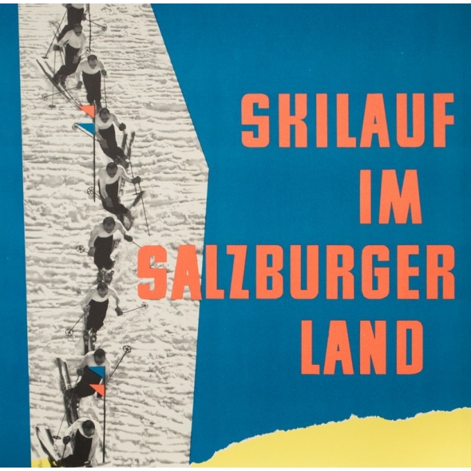 Vintage travel poster - Wallnöfer - 1960 - Salsbourg-Autriche - 33.1 by 23.2 inches - 3