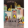 Affiche ancienne de voyage - 1960 - Irak-Bagdad - 85 par 62.5 cm