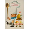 Vintage advertising poster - Antoin - 1963 - Cuisine Danoise à Copenhague - 39.2 by 24.8 inches
