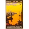 Affiche ancienne de voyage - anonyme  - 1923 - Little Hampton - 100 par 63 cm