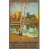 Affiche ancienne de voyage - Geo Dorival  - 1925 - La Marre de crique boeuf- 100 par 62 cm