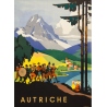Vintage travel poster - Das kleeblatt - 1950 - Autriche - 37.4 by 25 inches - 2