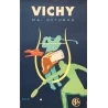 Affiche ancienne de voyage - Paul Colin - 1950 - Vichy - 100 par 62.5 cm