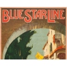 Affiche ancienne de voyage - Maurice randall - 1930- Blue Starline-mediteranean - 100 par 61 cm - 2