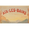 Affiche ancienne de voyage - Cachoud - 1900 - Aix les Bains - 115 par 83.5 cm - 2