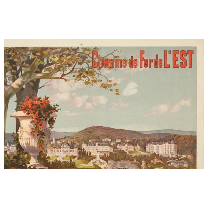 Vintage travel poster - Hugo d'Alési - 1900 - Vitel - Les Vosges - 45.1 by 32.1 inches - 2