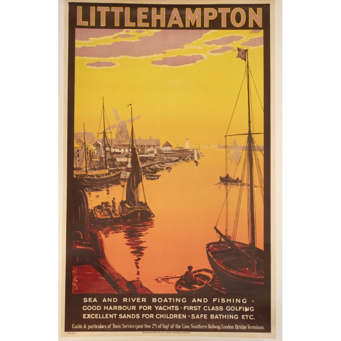 Affiche Littlehampton. Elbé Paris.