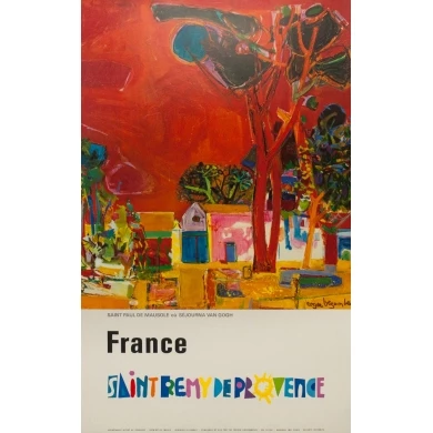 Affiche ancienne de voyage - Rogers Bozombes - 1948 - Saint Rémi de Provence - 106 par 69.5 cm