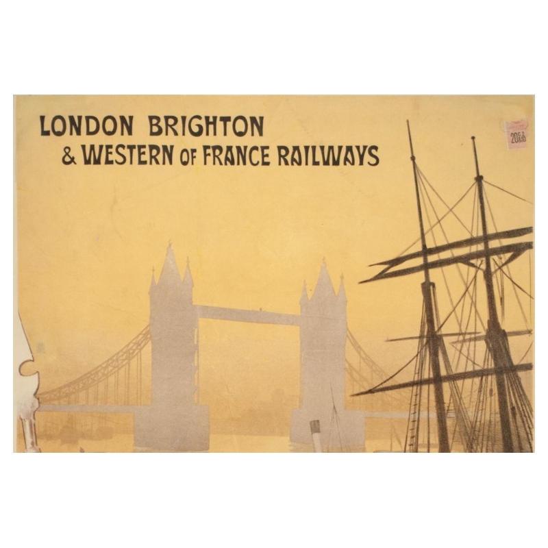 Affiche ancienne de voyage - Renée Pion - 1895 - London to Paris - 109.5 par 72 cm - 2