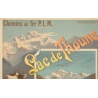 Vintage travel poster - Hugo d'Alési - 1900 - Lac de Thoune - 44.3 by 32.5 inches - 2