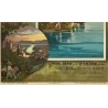 Affiche ancienne de voyage - Hugo d'Alési - 1900 - Lac de Thoune - 112.5 par 82.5 cm - 4
