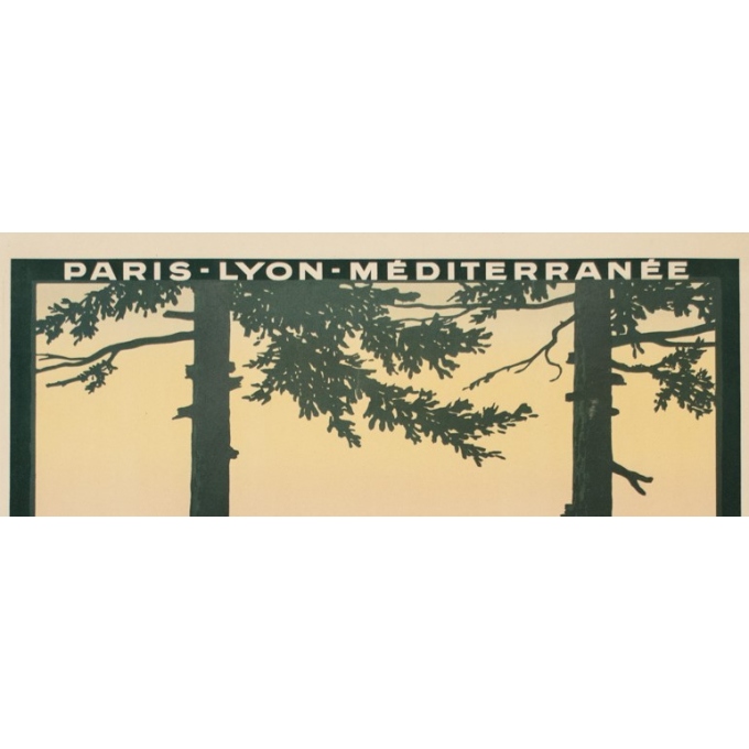 Affiche ancienne de voyage - Dorival - 1913 - Aix les Bains - 107.5 par 78 cm - 2