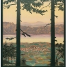 Affiche ancienne de voyage - Dorival - 1913 - Aix les Bains - 107.5 par 78 cm - 3