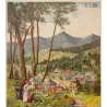 Vintage travel poster - Tanconville - 1900 - Saint Honoré les Bains - 41.3 by 31.9 inches - 3