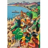 Vintage travel poster - Desnoyer - 1932 - Roussillon - 41.7 by 26.9 inches - 2