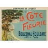 Vintage travel poster from 1895 - La côte fleurie Beuzeval-Houlgate - La compagnie de l'Ouest - 30 by 41 inches - 2