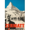 Affiche ancienne de voyage - Perrn-Barberini - 1937 - Zermatt - 98 par 64 cm
