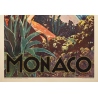 Affiche ancienne de voyage - E.Clérissi - Circa 1925 - Monaco PLM - 100 par 62 cm - 3