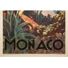 Vintage travel poster - E.Clérissi - Circa 1925 - Monaco PLM - 39.4 by 24.4 inches - 3