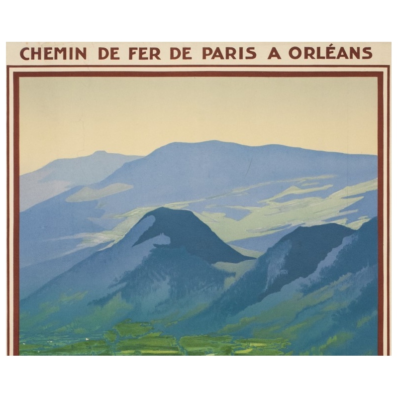 Affiche ancienne de voyage - Hallo - Circa 1925 - Vic sur Cère Cantal - 99 par 61.5 cm - 2