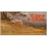 Vintage travel poster - E. Bourgeois - Circa 1900 - La Turbie  - 42.5 by 30.3 inches - 3