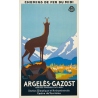 Vintage travel poster - Pierre Commarmond - Circa 1930 - Argelès Gazost - 39.6 by 24.4 inches