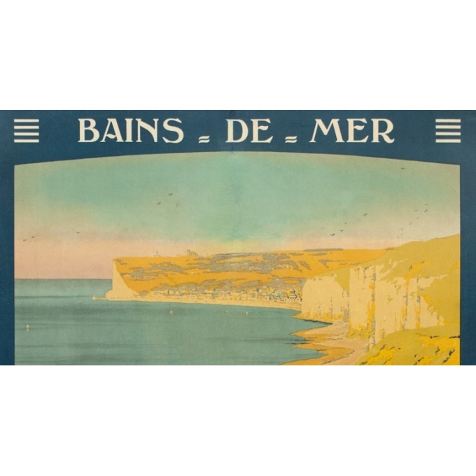 Affiche ancienne de voyage - Constant Duval - 1920 - Fécamp  - 105 par 75 cm - 2