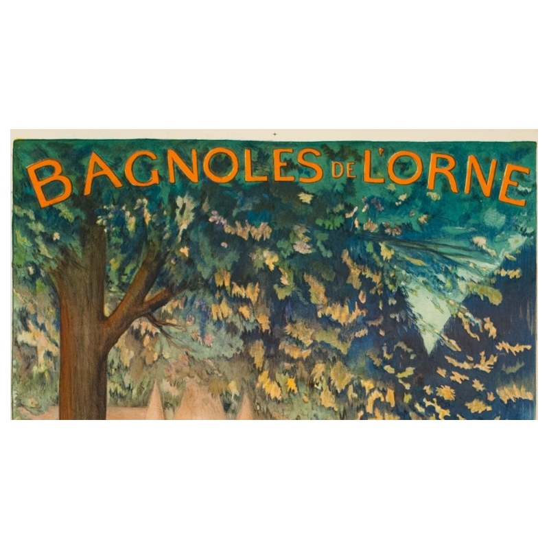 Affiche ancienne de voyage - Cléandre - 1922 - Bagnoles de l'Orme - 106 par 75 cm - 2