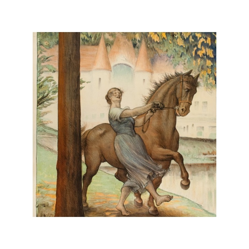 Vintage travel poster - Cléandre - 1922 - Bagnoles de l'Orme - 41.7 by 29.5 inches - 3