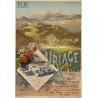 Affiche ancienne de voyage - F.H.d'Alési - Circa 1900 - Uriage PLM - 105.5 par 73 cm