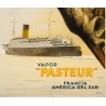 Vintage travel poster - A Brenet  - Circa 1950 - Compagnie de Navigation Sud Atlantique - 39.4 by 24.4 inches - 3