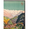 Vintage travel poster - Jean Julien - Circa 1925 - Allevard les Bains - 42.9 by 30.7 inches - 2