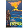 Vintage travel poster - Cello - Circa 1930 - Les grandes journées d'Auvergne - 39.4 by 24.4 inches