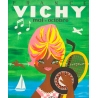 Vintage travel poster - Lefor Openo - Circa 1960 - Vichy Bardot - 39.4 by 24.4 inches - 2