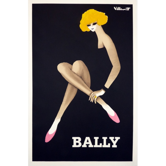 Affiche originale de Bally. Elbé Paris.