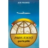 Affiche ancienne de voyage - Excoffon - 1958 - Air France Paris Tokyo Japon - 100 par 63 cm
