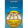 Vintage travel poster - Excoffon - 1958 - Air France Paris Tokyo Japon - 39.4 by 24.8 inches