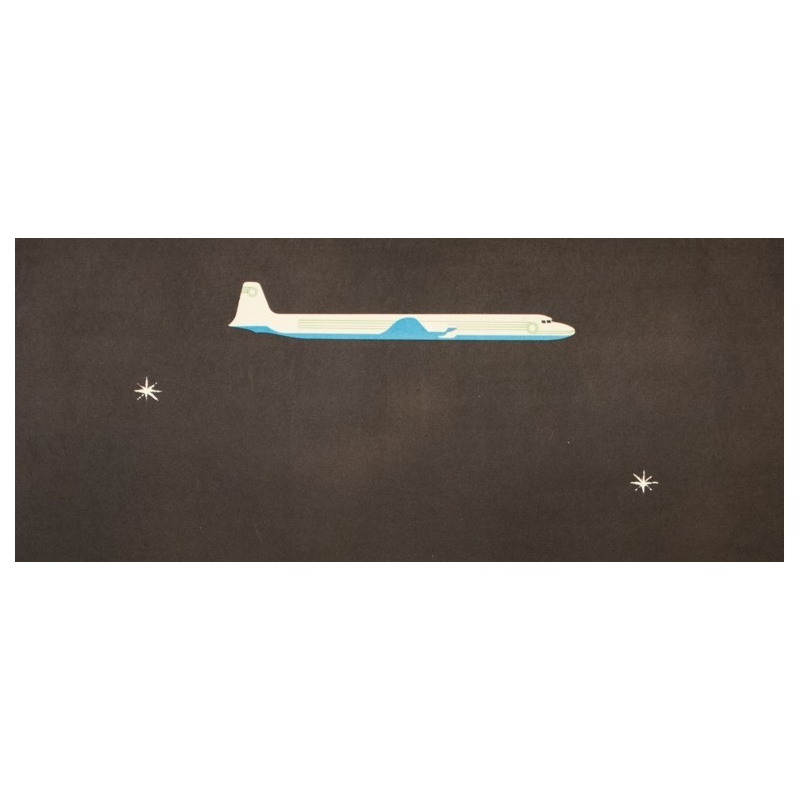 Affiche ancienne de voyage - Alain Gauthier - Circa 1955 - TAI - 98 par 62 cm - 2