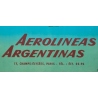 Vintage travel poster - Glenisson - Circa 1955 - Aerolinas Argentinas Argentine - 39.2 by 25.2 inches - 3