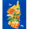 Affiche ancienne de voyage - Lucien Boucher - 1949 - Air France Corse Corsica - 100 par 60 cm - 4