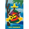 Vintage travel poster - Guy Georget - 1962 - Air France Mexique Mexico - 39 by 24 inches
