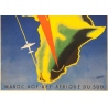Vintage travel poster - Maurice Pecnard - Circa 1955 - UAT Aéromaritime - 39 by 24.4 inches - 3