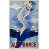 Affiche ancienne de voyage - Roger de Valerio - 1935 - Air France Dans Tous Les Ciels - 98.5 par 61 cm