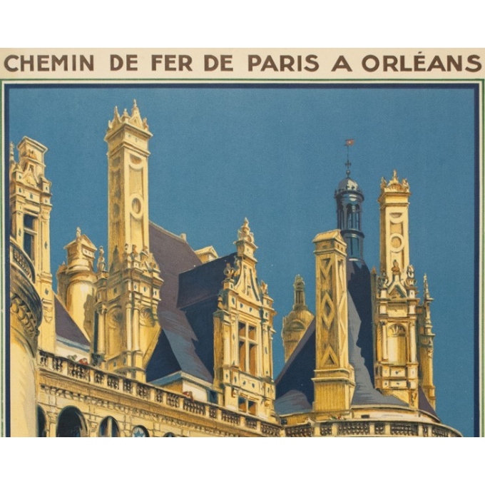 Affiche ancienne de voyage - Hallo - 1932 - Chambord - 99 par 61.5 cm - 2