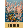 Vintage travel poster - Anonyme - Circa 1950 - Cachemir Inde - 39.4 by 25.2 inches