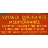 Affiche ancienne de voyage - Simonetti - Circa 1925 - Voyage Circulaire En Méditerranée - 69 par 48.5 cm - 3