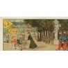 Affiche ancienne originale - Abel Truchel - Circa 1900 - Jardin Du Luxembourg - 90 par 65 cm - 2