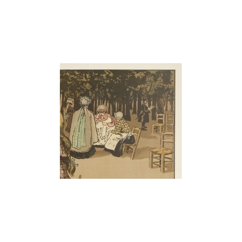 Vintage poster - Abel Truchel - Circa 1900 - Jardin Du Luxembourg - 35.4 by 25.6 inches - 3