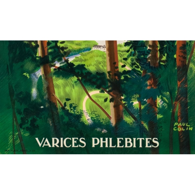 Vintage travel poster - Paul Colin - 1937 - Bagnole De L'Orne - 39.8 by 24.6 inches - 3 Vintage travel poster - Paul Colin - 1937 - Bagnole De L'Orne - 39.8 by 24.6 inches - 3